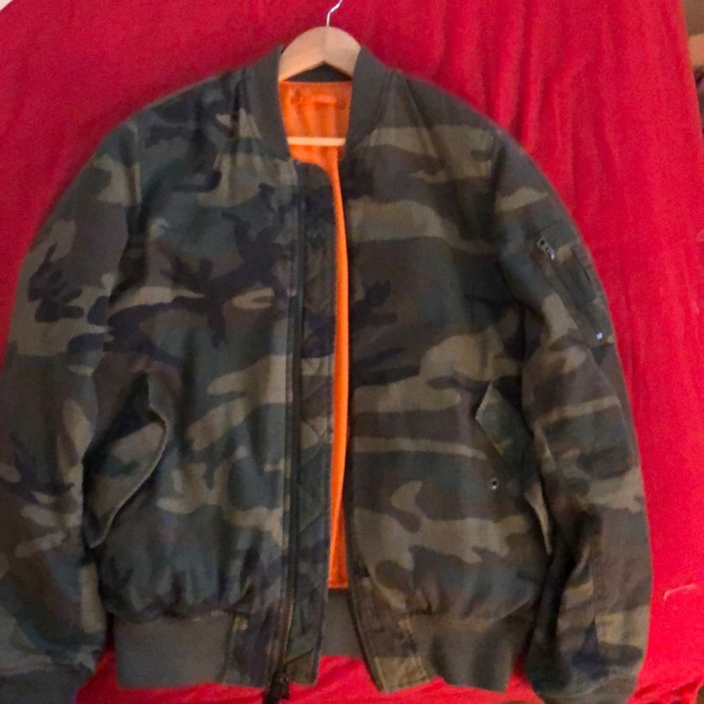 Alpha Industries Camoflauge Bomber Jacket